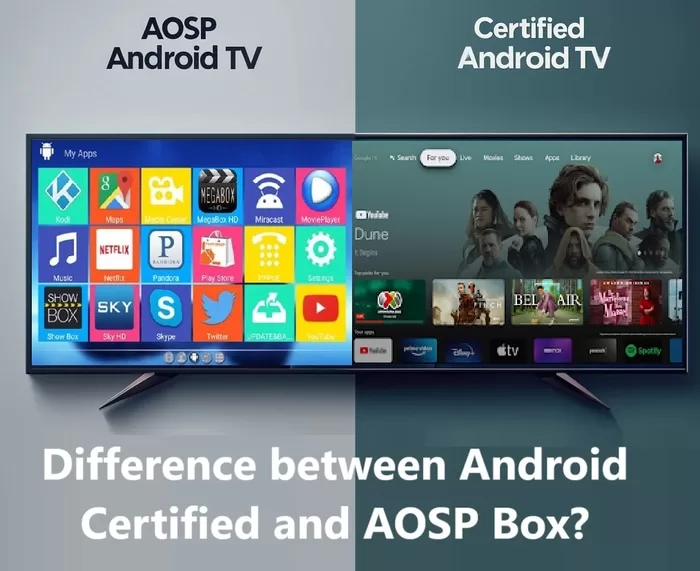 Get difference between android certified and AOSP?