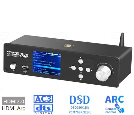 Buy Ayino HD950 DAC 32Bit DTS Atmos HDMI Arc Decoder can decode DTS