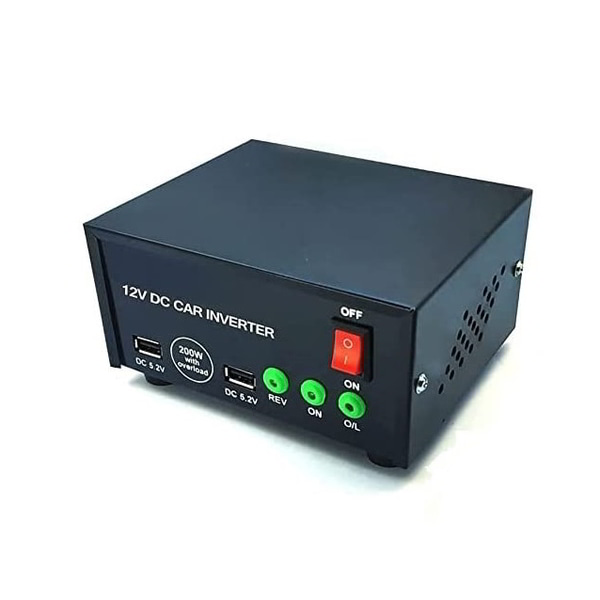 Buy 200W Mini Inverter for Home, Car, Laptop, D2H Box, Mobile Charger (12V DC to 220V AC Solar Converter), best dc to ac converter buy in wholesale