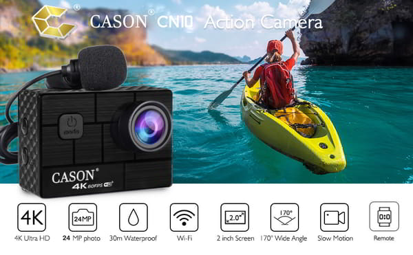 Buy CASON CN10 4K 60fps HD 24MP Action Camera for Vlogging