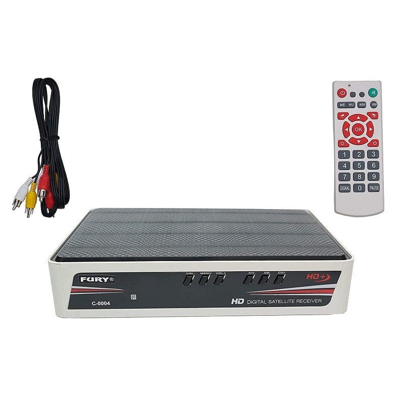 Fury Free Satellite TV MPEG-2 DD Freedish Set-Top Box with Remote