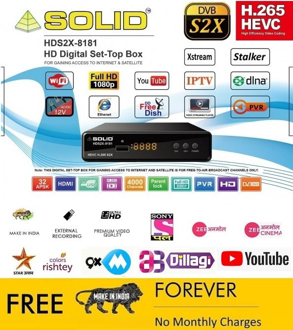 Compare Prices Solid HDS2X-8181 HD Digital Set-Top Box