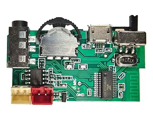 You can also add MIC to the board for the calling feature via Bluetooth. 3-5 Volt DC-operated Bluetooth module