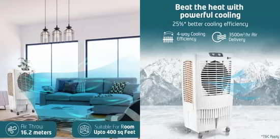 Orient Electric Snowbreeze Magnus Neo 85/CD8502H Desert Air Cooler with Aerofan Technology