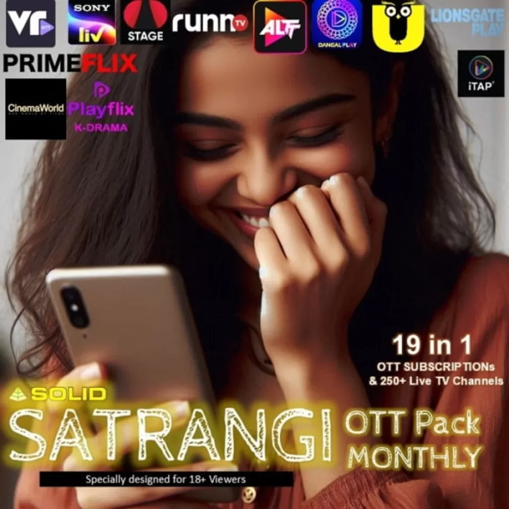 Buy SOLID SATRANGI: Enjoy SonyLiv Pack with 19 OTT Apps